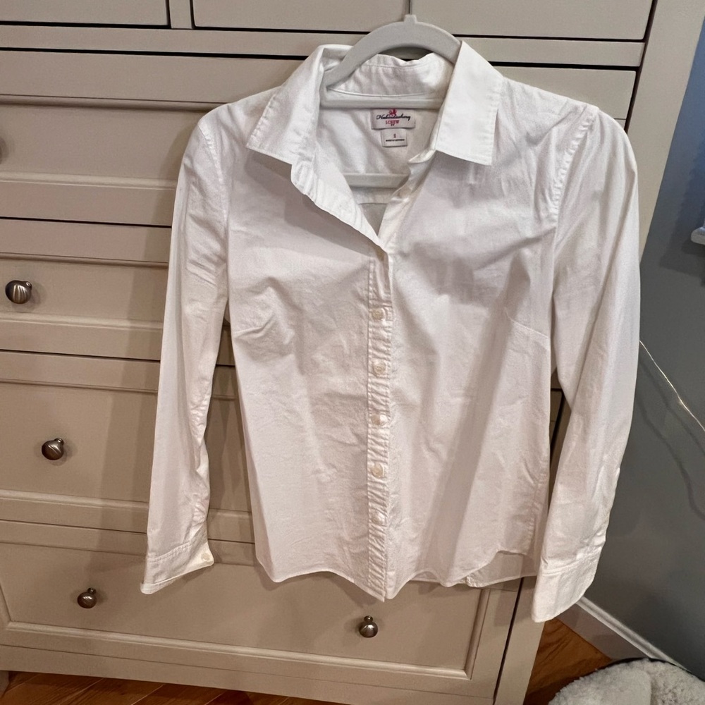 J Crew Button Down White Long Sleeve, EUC